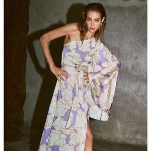 Alexis Leonette Asymmetric Printed Maxi Dress